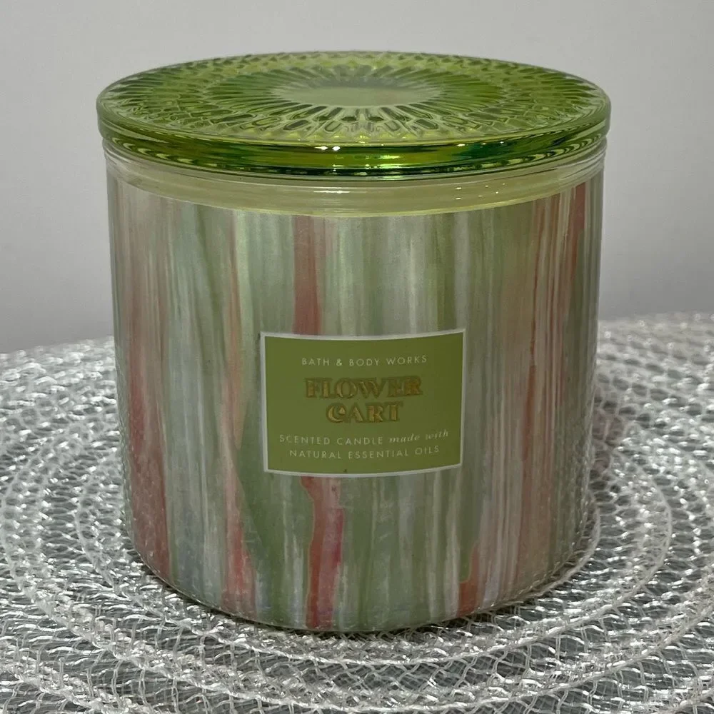 BBW Flower Cart 3 Wick Candle NWT